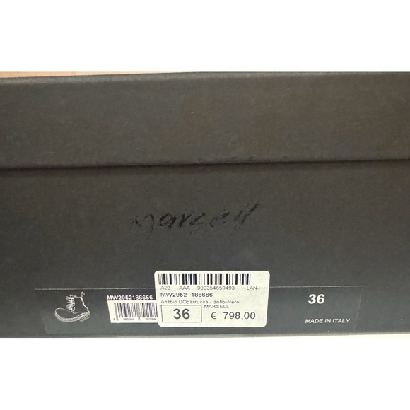 MARSELL PARRUCCA NABUCK SUEDE LEATHER ZIPPED COMBAT BOOTS BOOTIES BLACK SIZE 6 - Picture 14 of 14